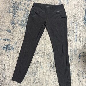 Eddie Bauer Grey Leggings with Zipper Detail 2 pairs included